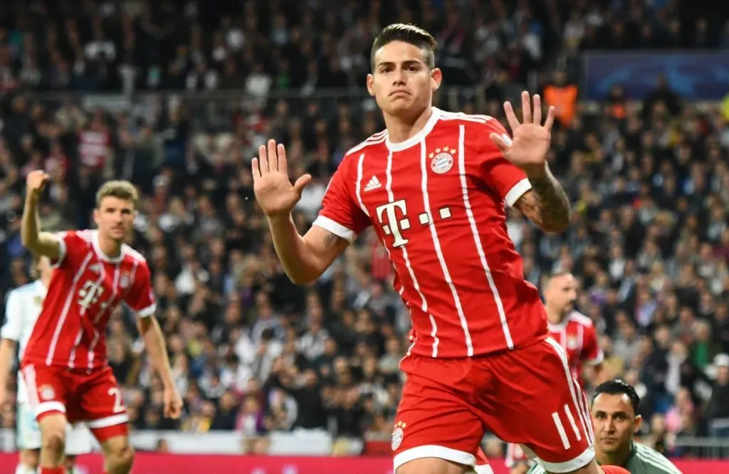James, autor del último gol del Bayern por el Bernabéu y en la Champions en 2018: IMAGO