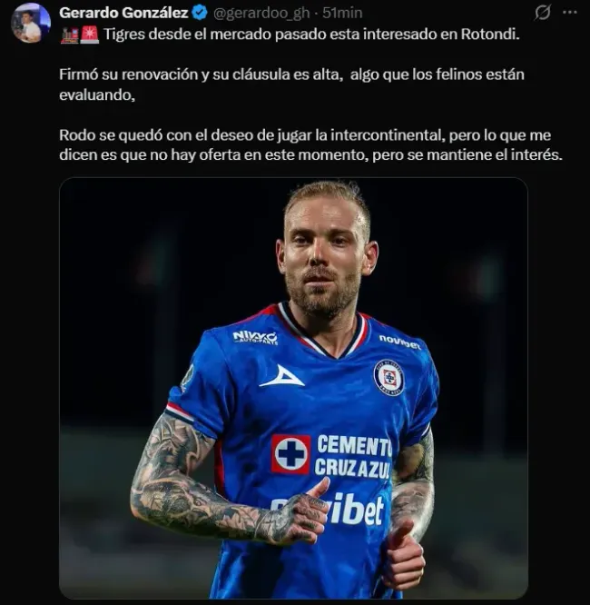 Gerardo González sobre el caso de Rodolfo Rotondi. (X)