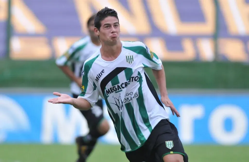 James Rodríguez, en Banfield.