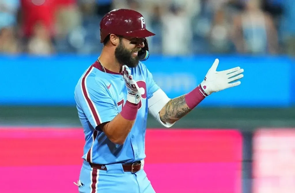 Weston Wilson completó el décimo ciclo en la historia de los Phillies de Philadelphia | 15 de agosto 2024 vs Nacionales de Washington, Citizens Bank Park (Getty Images)