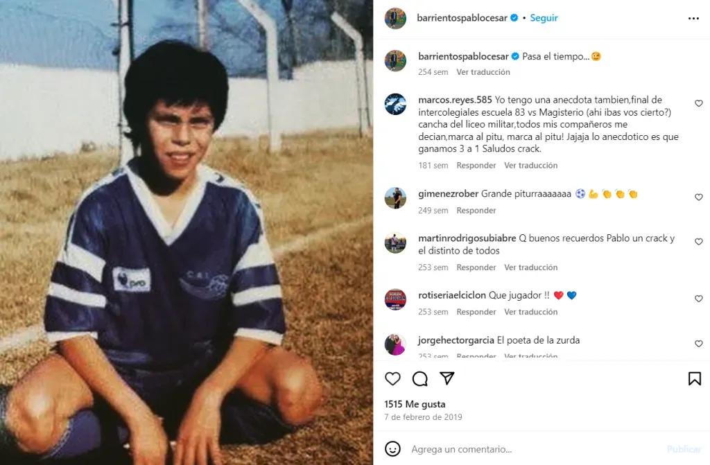 Pitu con la casaca de Newbery.