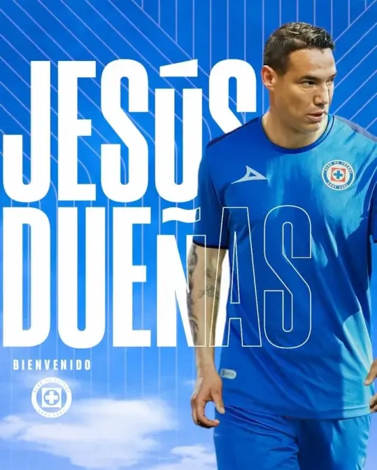 Este será el dorsal de Jesús Dueñas (Oficial Cruz Azul)