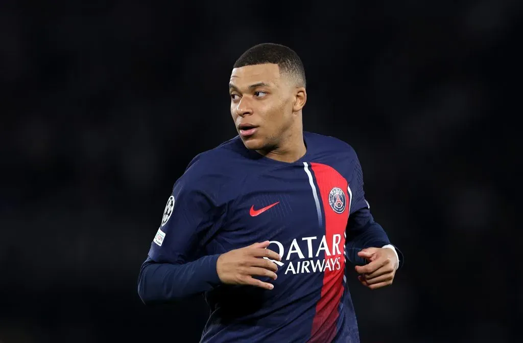 Kylian Mbappe of PSG. (Photo by Alex Pantling/Getty Images)