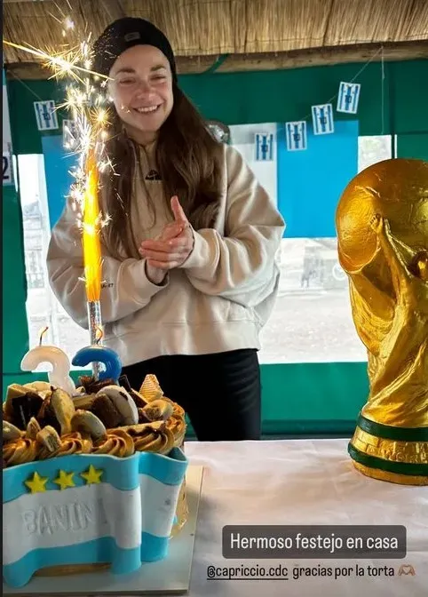 Banini festejó sus 33 el 20 de junio.