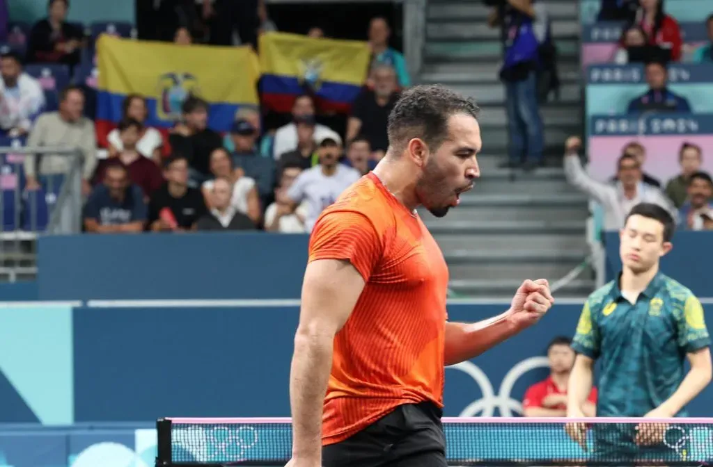 Alberto Miño es el único tenista de mesa ecuatoriano en París 2024. (Foto: @OLIMPICOecuador)