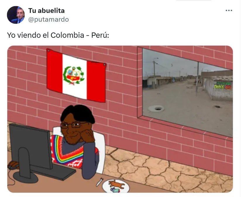 Memes virales del Perú vs. Colombia. (Producción Bolavip)