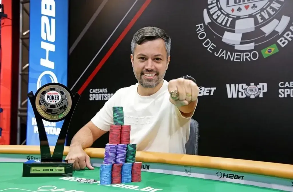 Guilherme Sazan, campeão do Main Event da WSOP Brazil