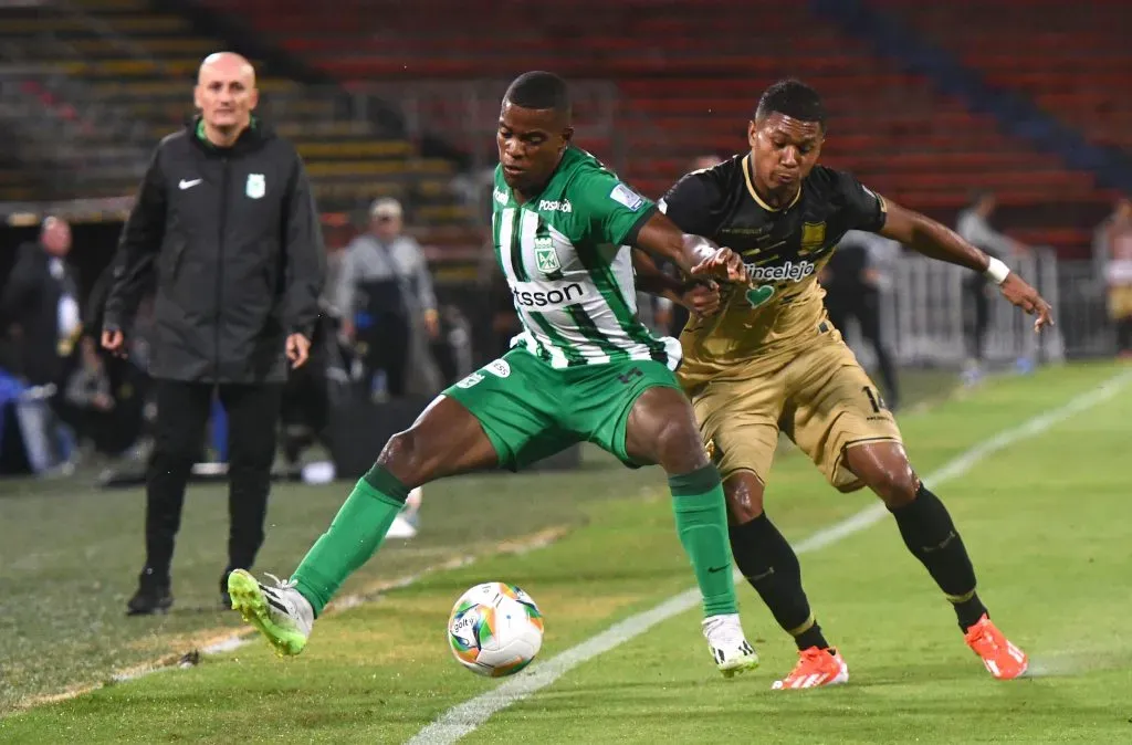 Andrés Román jugador del Atlético Nacional vs. Águilas Doradas por la fecha 4 de la Liga BetPlay DIMAYOR II 2024. Foto: VizzorImage / Luis Benavides.