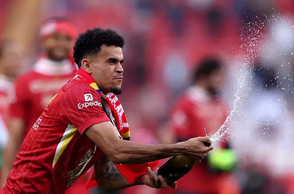 Luis Díaz ganó la Premier League con el Liverpool. Foto: Getty.