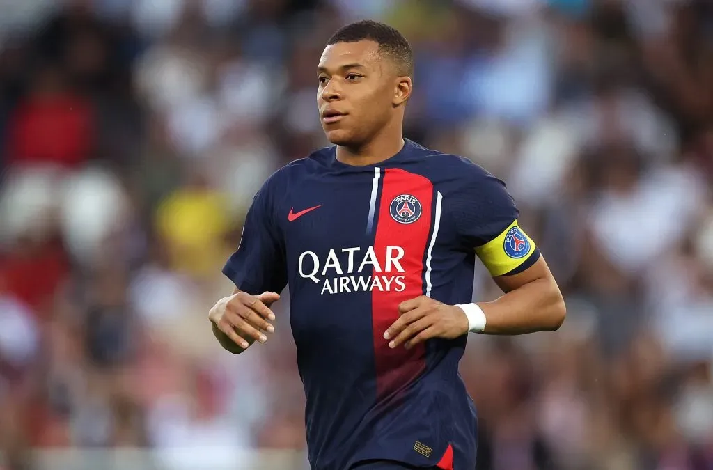 Kylian Mbappe of Paris Saint-Germain . (Photo by Julian Finney/Getty Images)