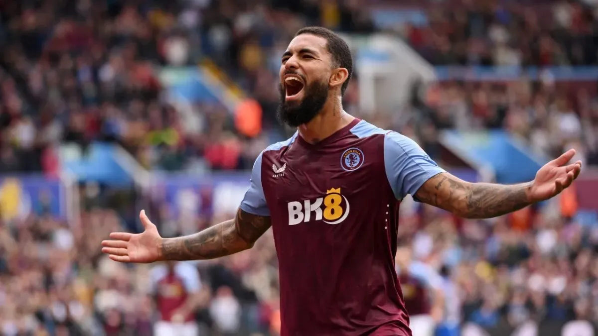 Douglas Luiz has scored five goals from midfield in this season’s Premier League.