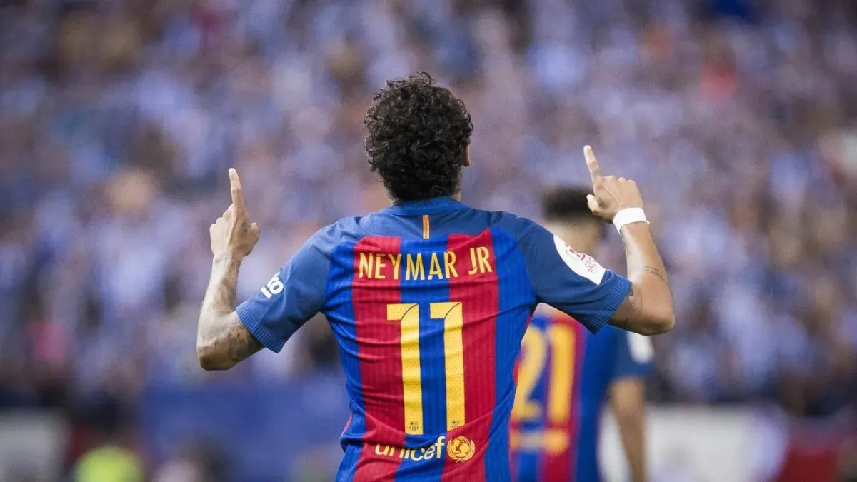 Barcelona had iconic players wearing No. 9, 10 and 11 at the same time with Suarez, Messi and Neymar.