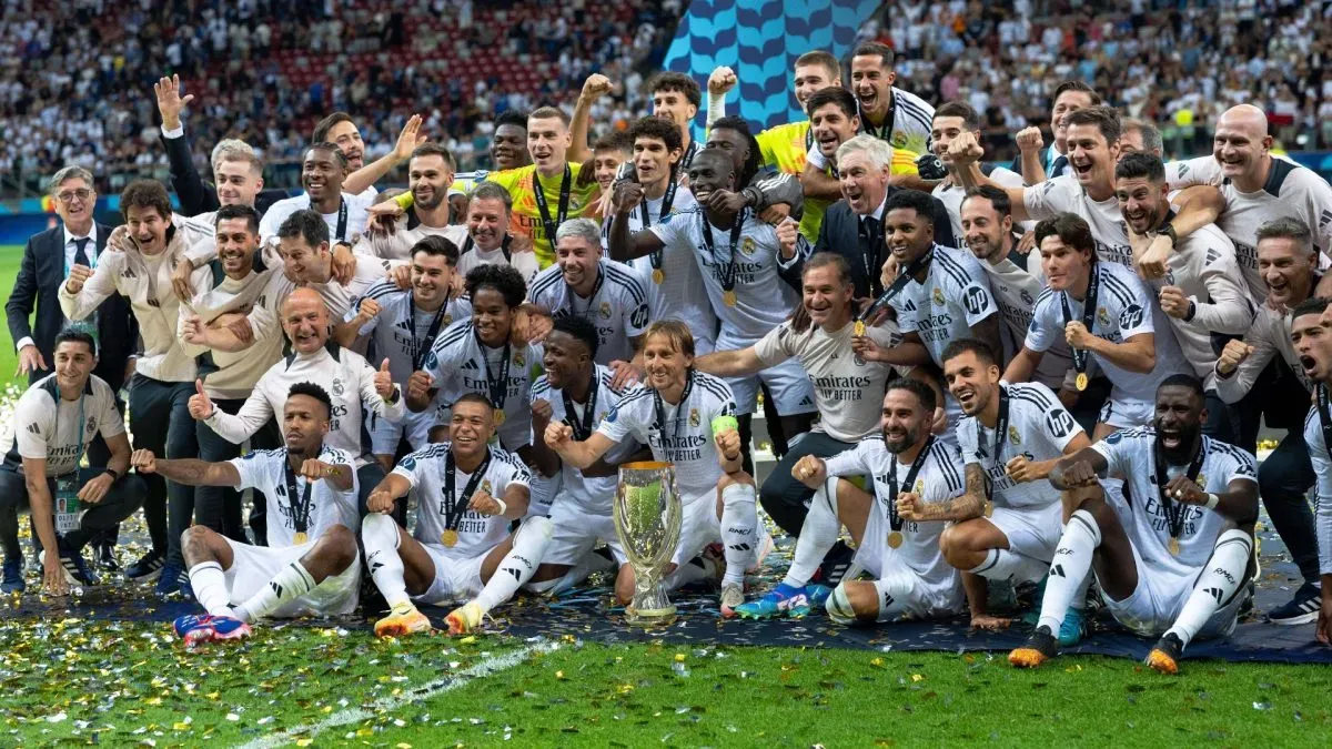 Real Madrid won the UEFA Super Cup earlier this month.