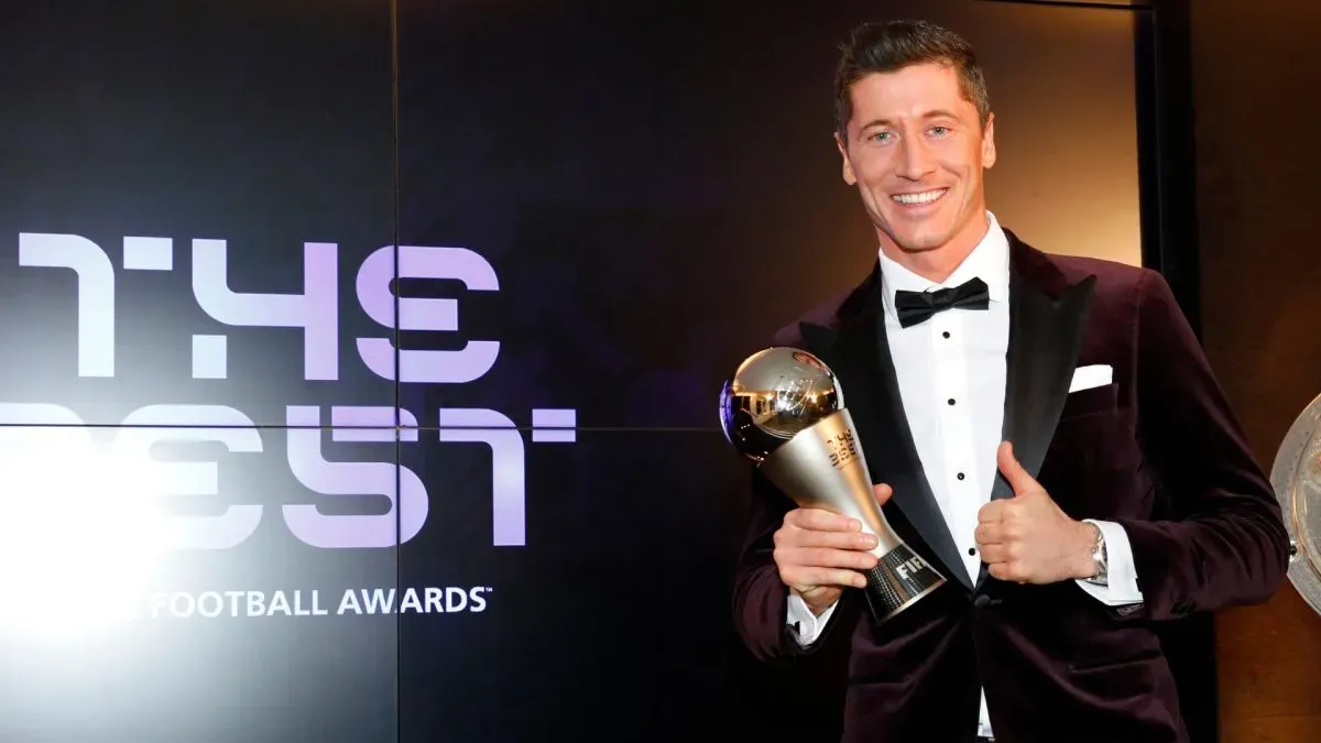 Robert Lewandowski won the FIFA The Best award in 2020.