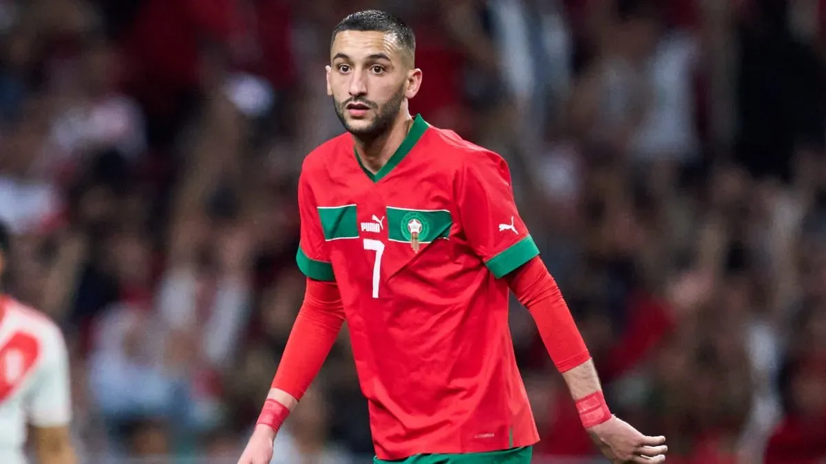 Hakim Ziyech of Morocco.