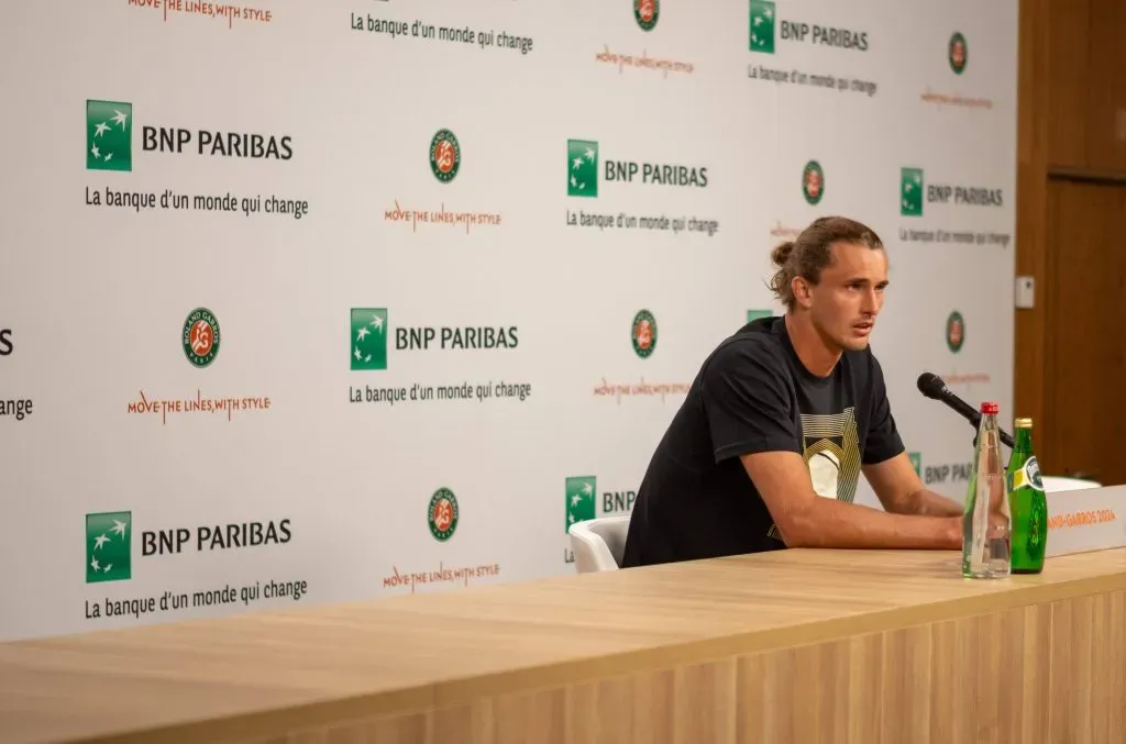Alexander Zverev en conferencia de prensa (IMAGO)