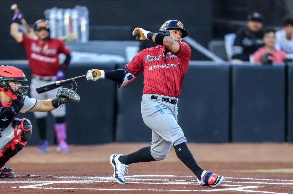 Alexi Amarista con Guerreros de Oaxaca en la campaña 2024 de la LMB (Foto: Diego Pérez)