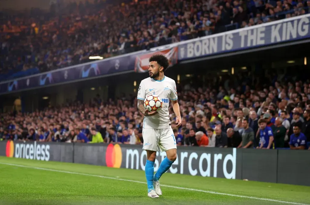 Claudinho em ação pelo Zenit (Photo by Catherine Ivill/Getty Images)