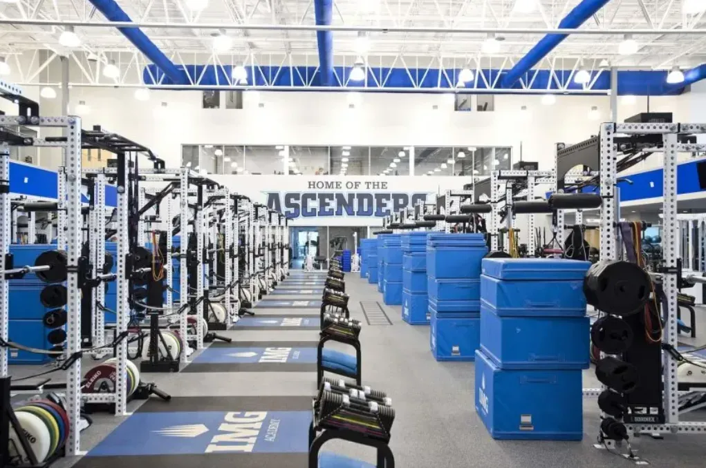 El gimnasio de la academia. (Foto: @IMCAcademy).