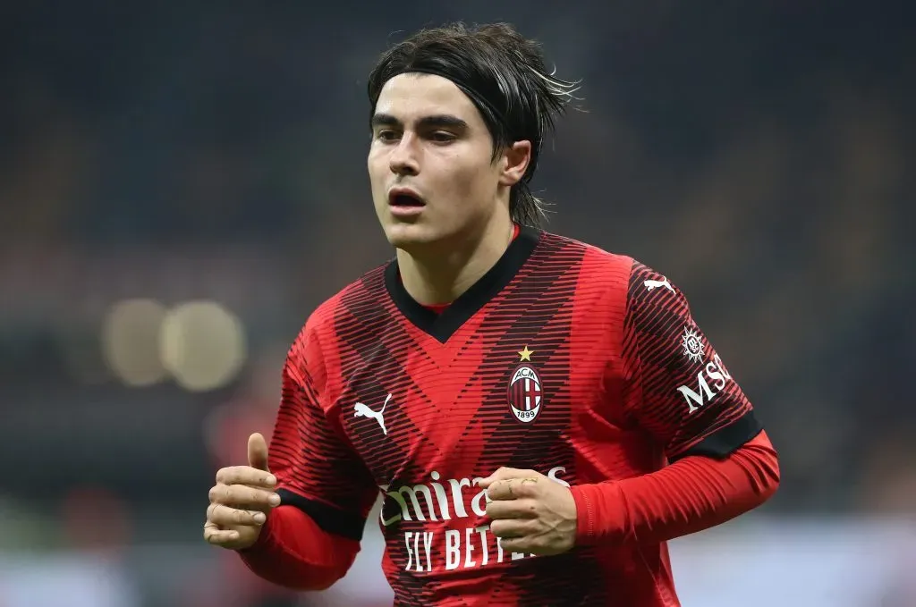 Luka Romero pertenece al AC Milan. | Foto: Getty Images