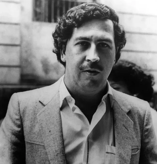 Pablo Escobar, fundador y máximo líder del Cartel de Medellín.