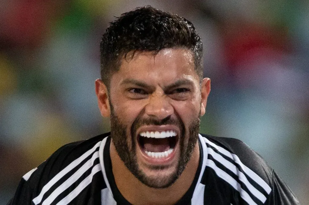 Hulk jogador do Atletico-MG comemora seu gol durante partida contra o Cuiabá no estádio Arena Pantanal pelo campeonato BRASILEIRO A 2023. Foto: Gil Gomes/AGIF