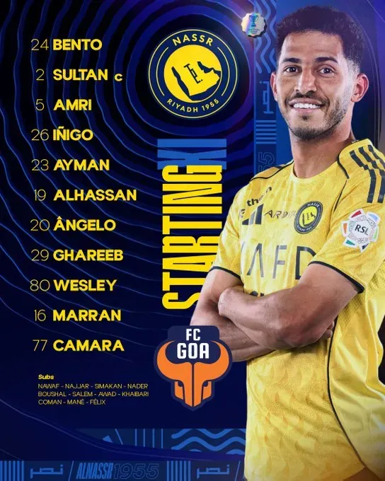 Cristiano Ronaldo and players of Al Nassr celebrates victory after winning the Saudi Pro League match vs  Al Ittihad. Yasser Bakhsh/Getty Images