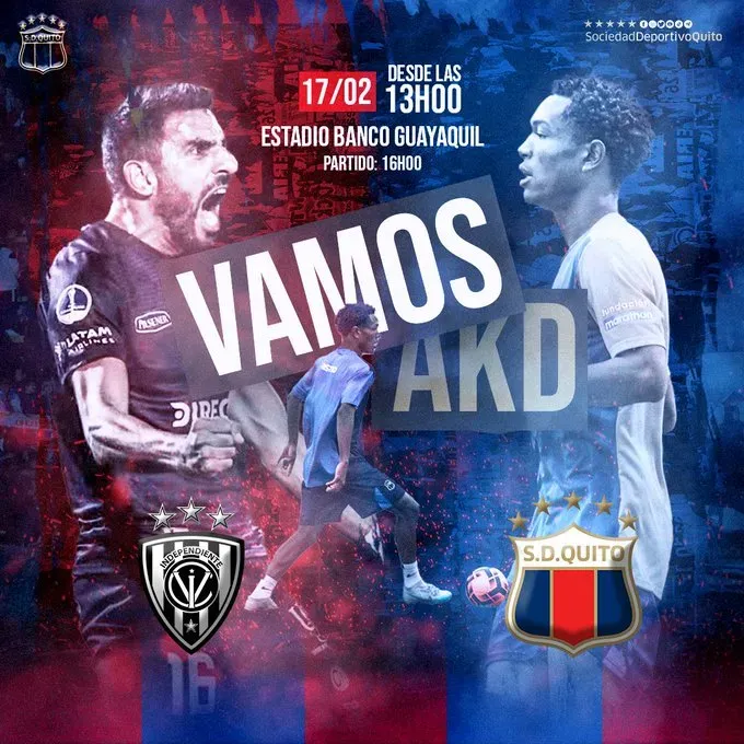 Con esta imagen Deportivo Quito confirmó el partido contra Independiente del Valle. (Foto: @SDQuito_Oficial)