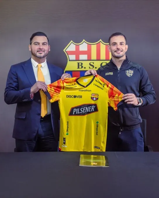 Octavio Rivero llegó a Barcelona SC a mitad de 2024. (@BarcelonaSC)