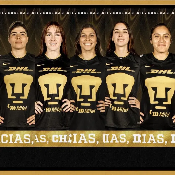 Las cinco bajas que anunció Pumas Femenil. (Twitter @FabrizioDC_)