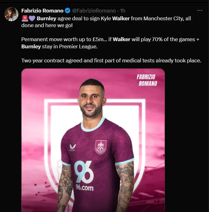 Fuente: @FabrizioRomano