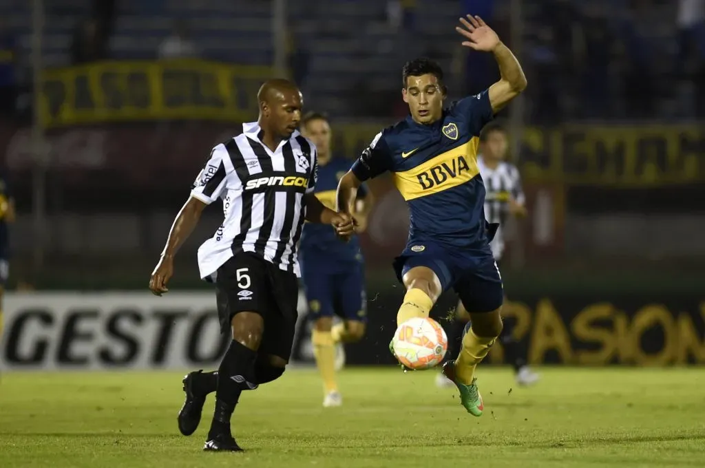 Franco Cristaldo en Boca vs. Wanderers en la Copa Libertadores 2015 (Imago)