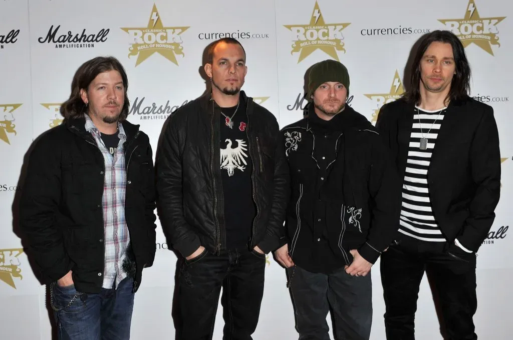 Alter Bridge.  (Photo by Gareth Cattermole/Getty Images)