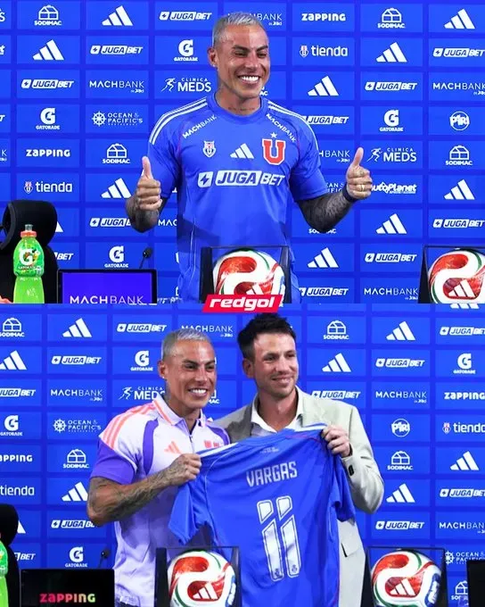 Sonrisa de oreja a oreja para Eduardo Vargas en su retorno a la U