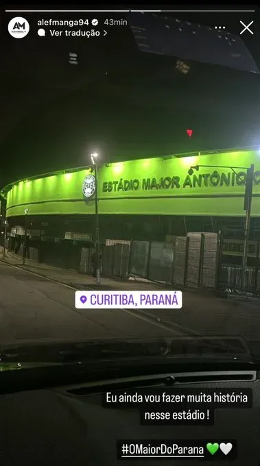 Foto: reprodução/instagram Alef Manga