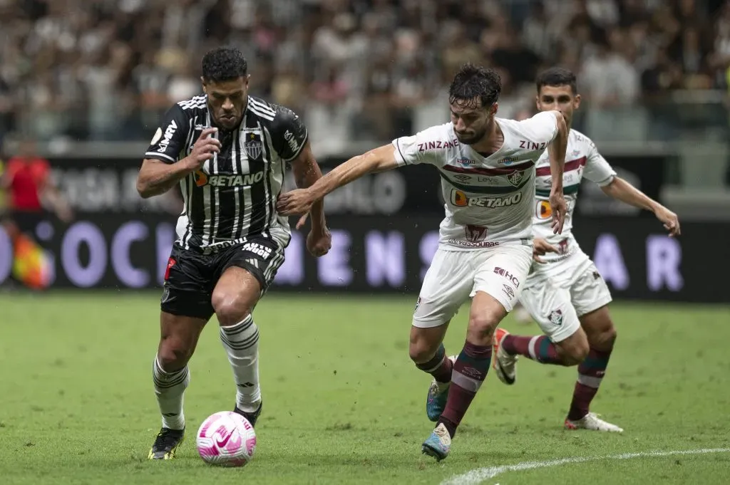 Hulk jogador do Atletico-MG durante partida contra o Fluminense no estadio Arena MRV pelo campeonato Brasileiro A 2023. Foto: Alessandra Torres/AGIF
