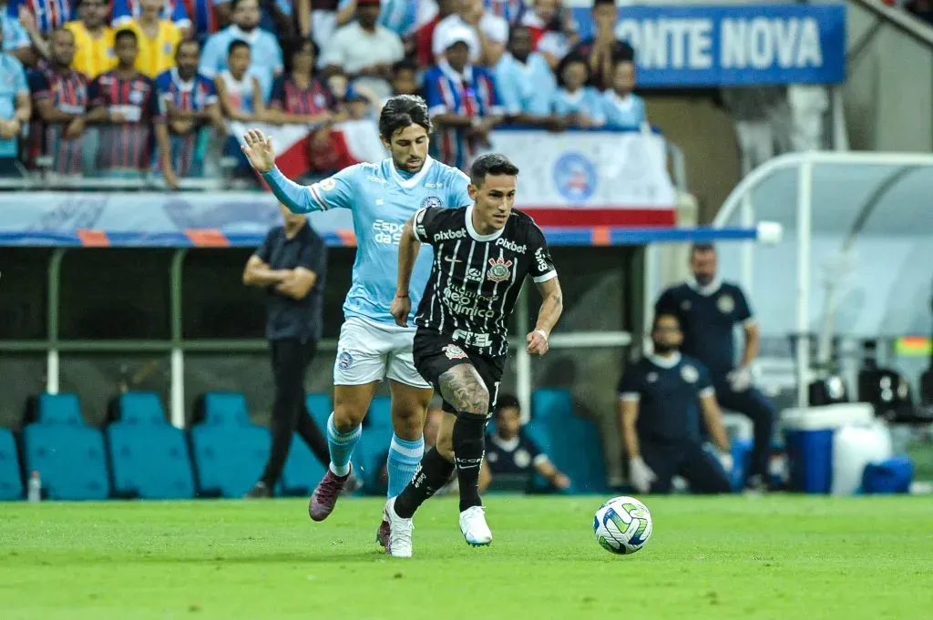 BA – SALVADOR – 22/07/2023 – BRASILEIRO A 2023, BAHIA X CORINTHIANS – Rojas jogador do Corinthians durante partida contra o Bahia no estadio Arena Fonte Nova pelo campeonato Brasileiro A 2023. Foto: Jhony Pinho/AGIF