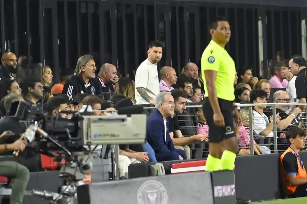 Lionel Messi vio el partido entre Inter Miami y Rayados desde su palco (Imago7)