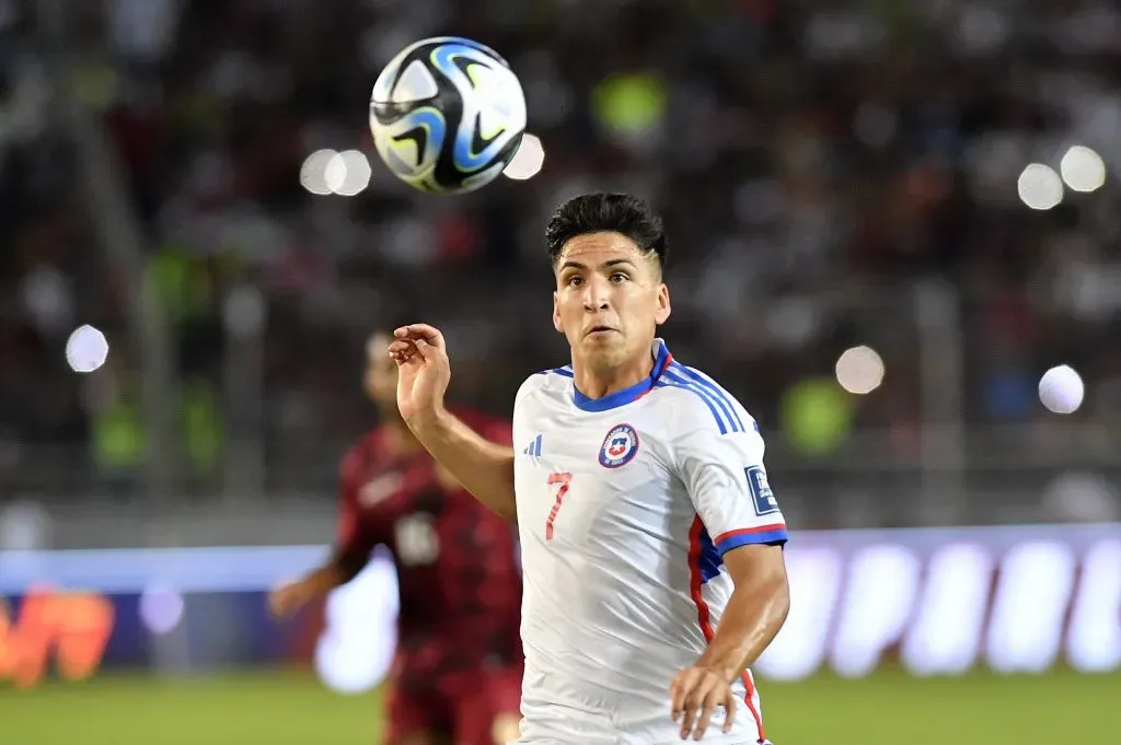 Marcelino Núñez salió expulsado en la derrota de Chile. | Imagen: Photosport