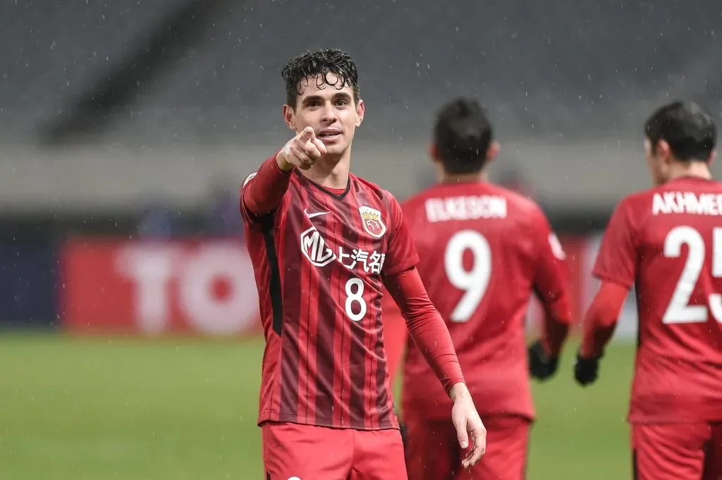 Oscar em ação pelo Shanghai (Photo by VCG/Getty Images )