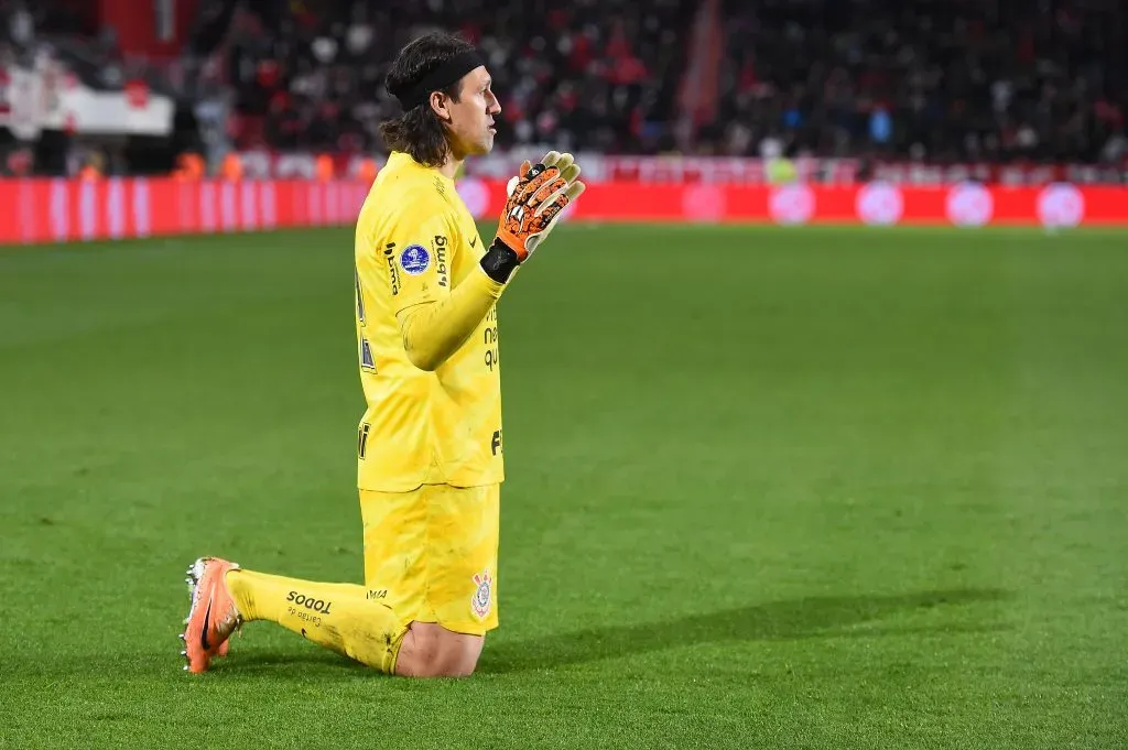 Cássio em decisão de pênalti pelo Corinthians. (Photo by Marcelo Endelli/Getty Images)