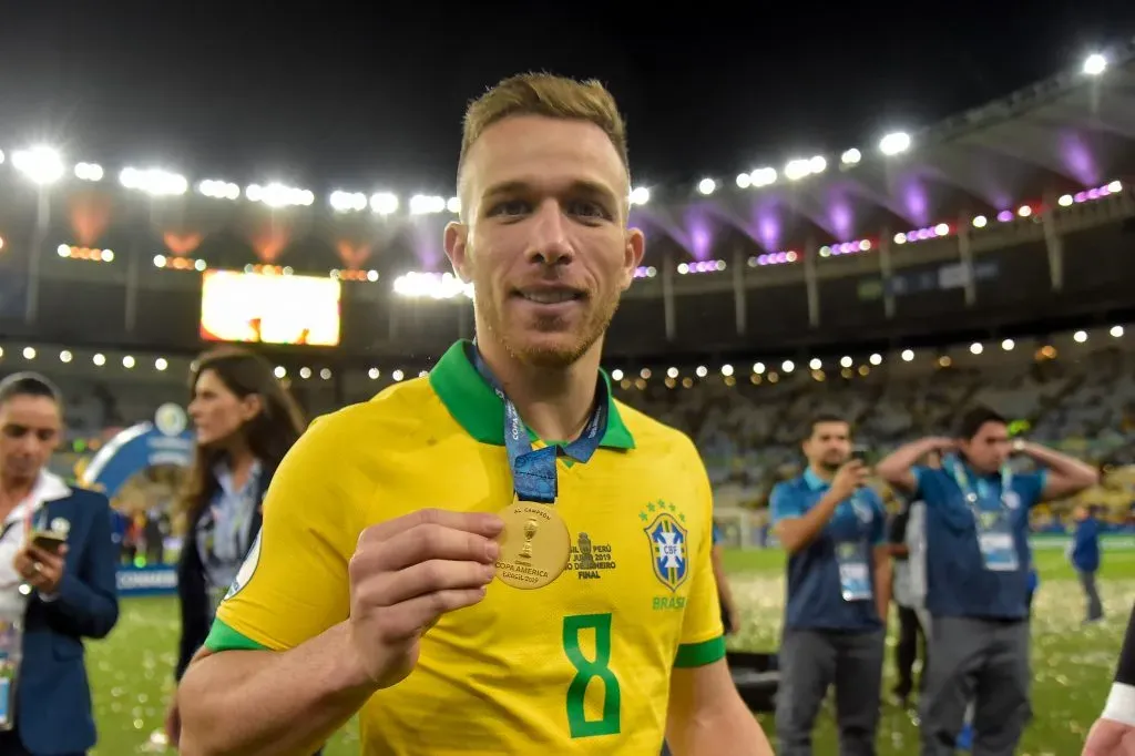 Arthur Melo, campeão com a Seleção Brasileira da Copa América de 2019. Foto: Thiago Ribeiro/AGIF