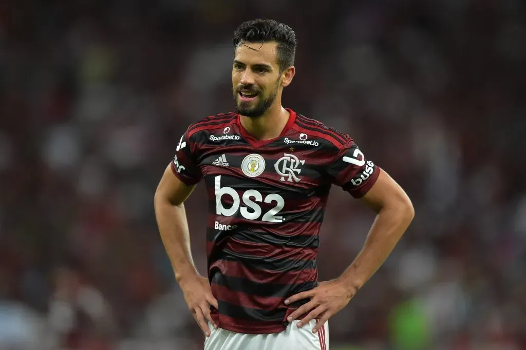 Pablo Marí durante partida contra o Fluminense no Brasileirão de 2019. Foto: Thiago Ribeiro/AGIF