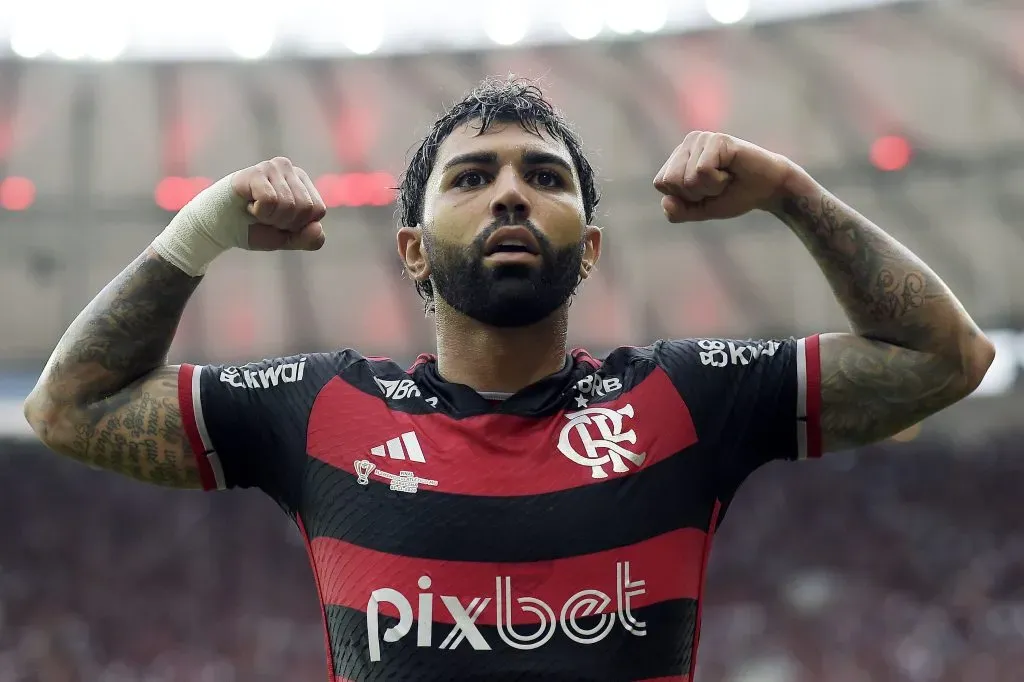 Gabigol, jogador do Flamengo, é o grande ‘sonho’ do Bahia para 2025. Foto: Alexandre Loureiro/AGIF