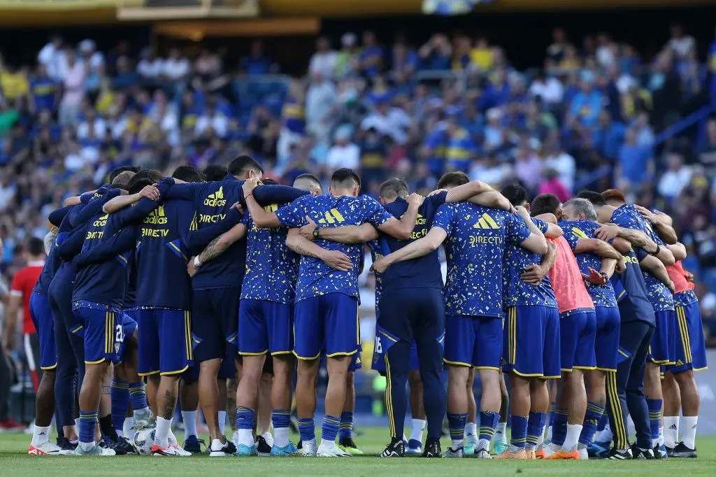 El plantel de Boca vs Estudiantes (Getty)