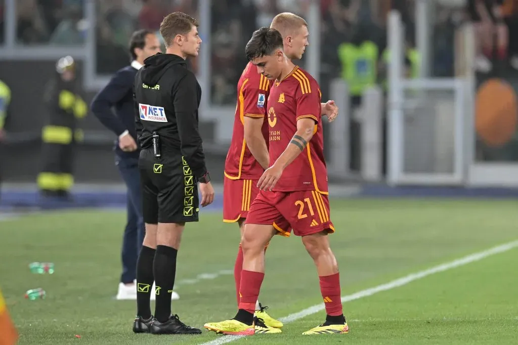 Dybala fue reemplazado en el triunfo de Roma. (Foto: IMAGO / Italy Photo Press).