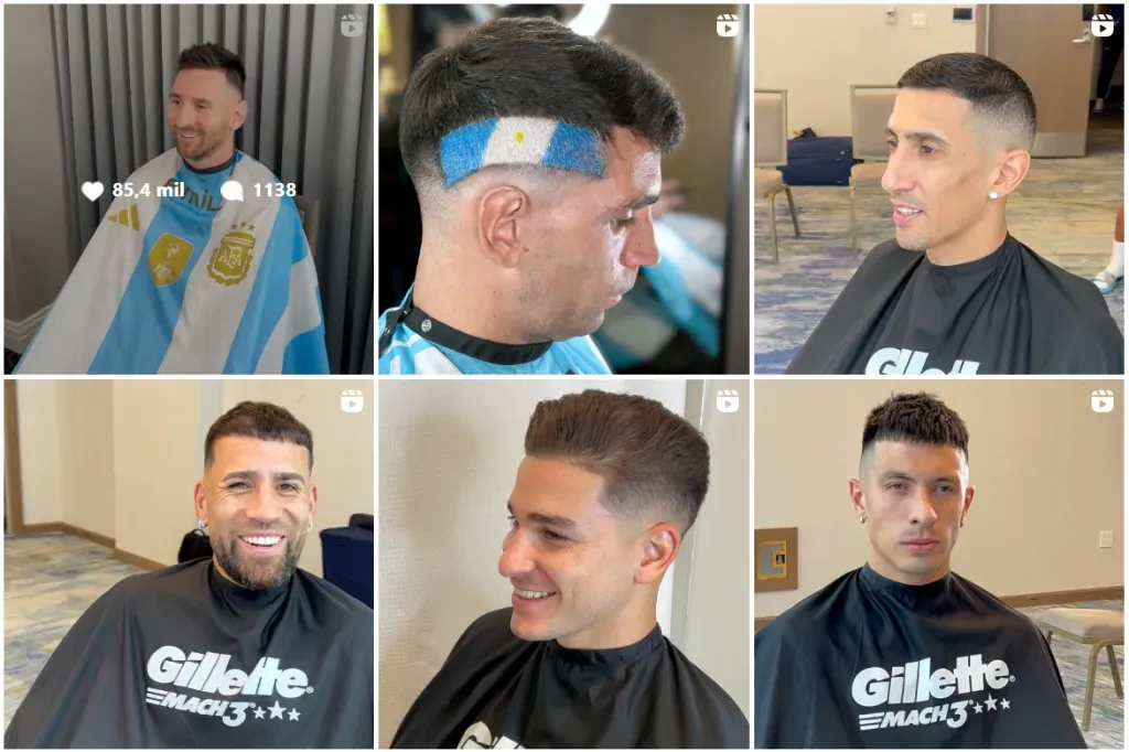Los jugadores de la Selección se cortaron el pelo. (Foto: @amil.barberia).