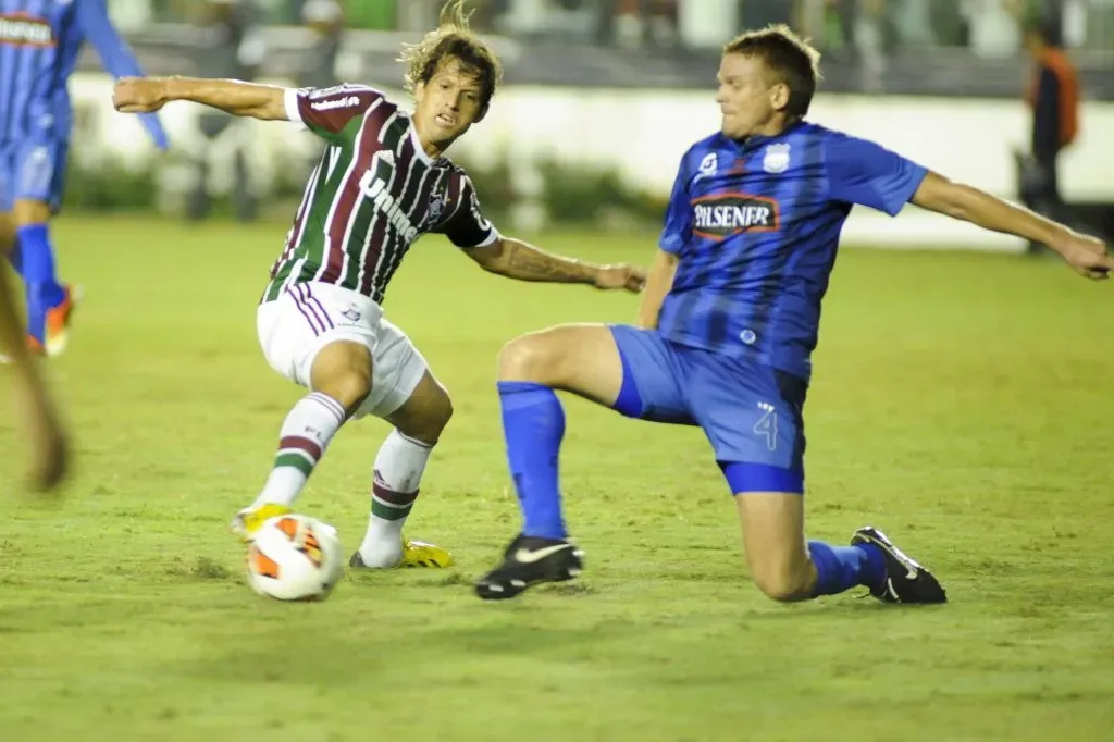 Cristian Nasuti en Emelec ante Fluminense. (Foto: IMAGO).