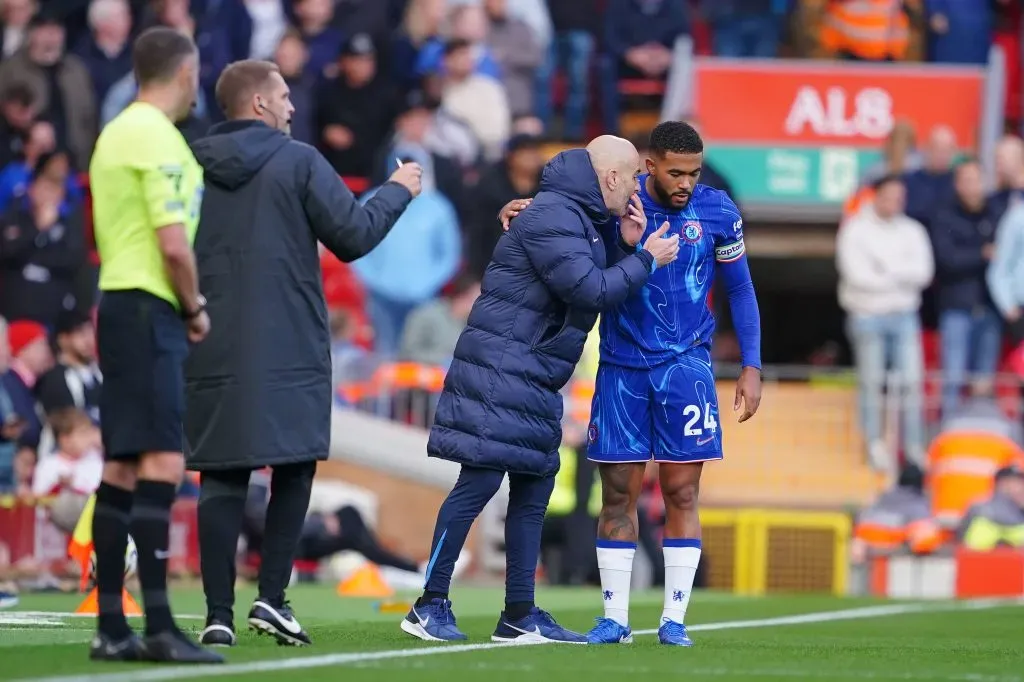 Reece James volvió a jugar luego de varios meses, pero a Maresca no le gusta lo que ve de su capitán fuera del campo. IMAGO