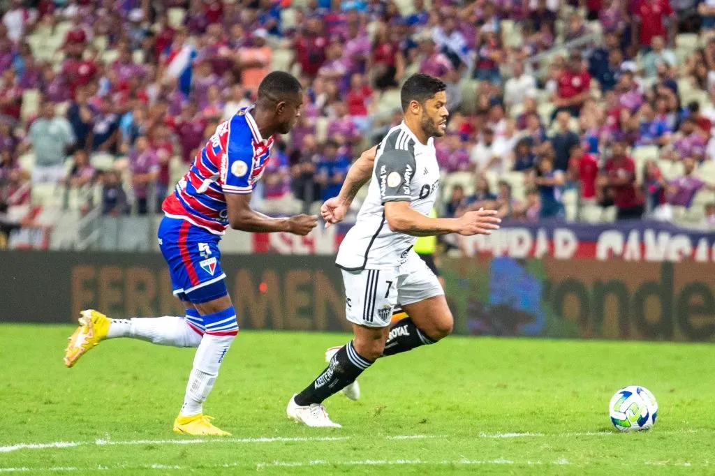 Foto: Lucas Emanuel/AGIF – Hulk jogador do Atletico-MG durante partida contra o Fortaleza no estadio Arena Castelao pelo campeonato BRASILEIRO A 2023.